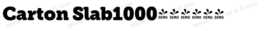 Carton Slab1000字体转换